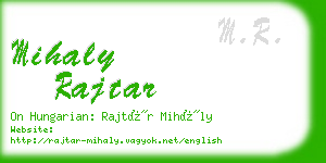 mihaly rajtar business card